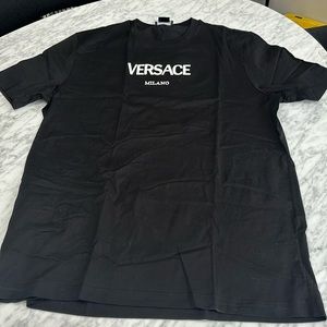 Versace authentic black embroidered T-shirt
